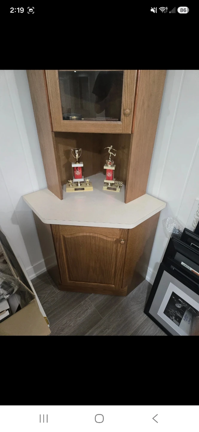Corner Cabinet with Glass Door - photo 2