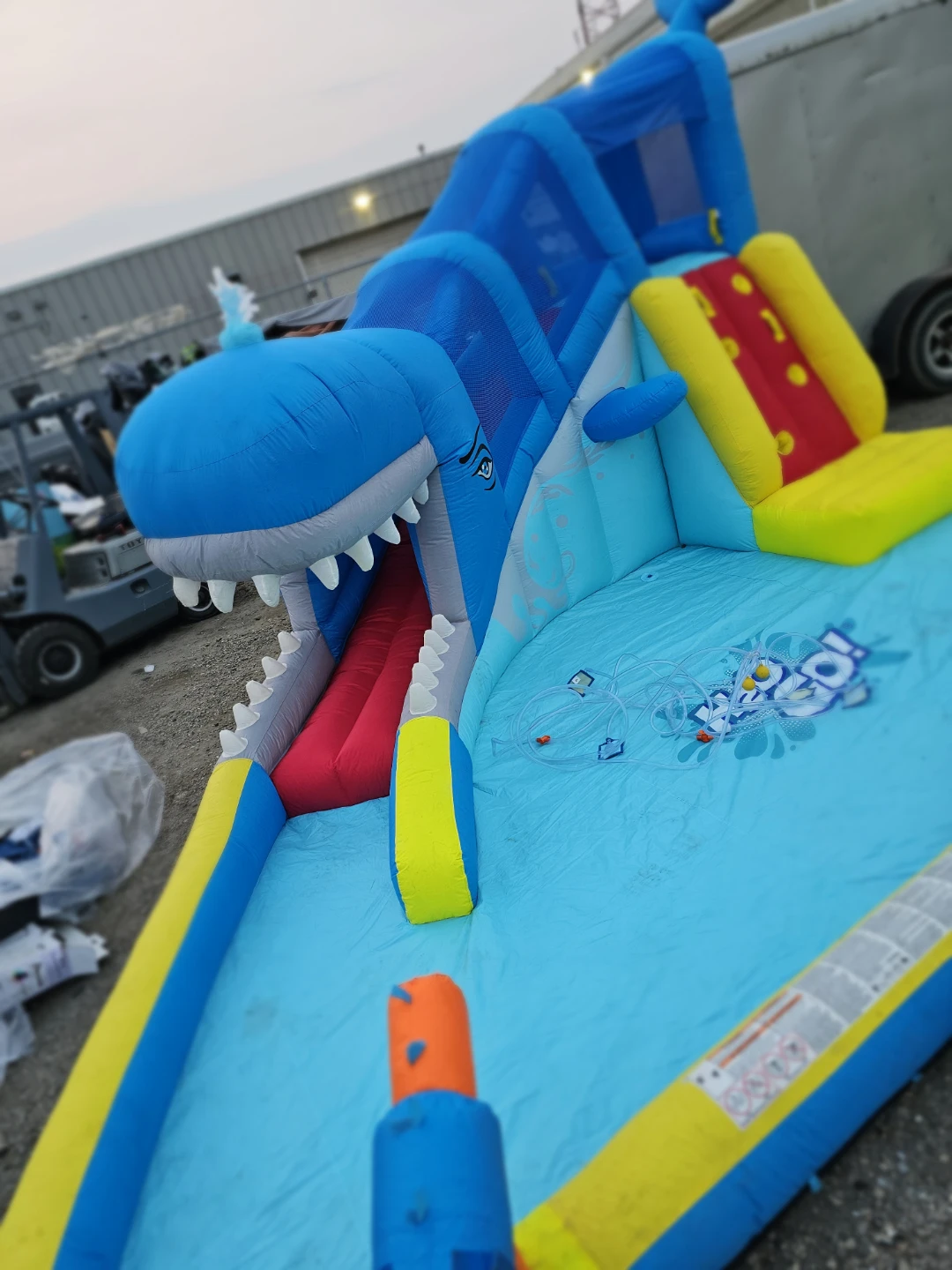 Inflatable Shark Water Slide Play Centre - photo 2