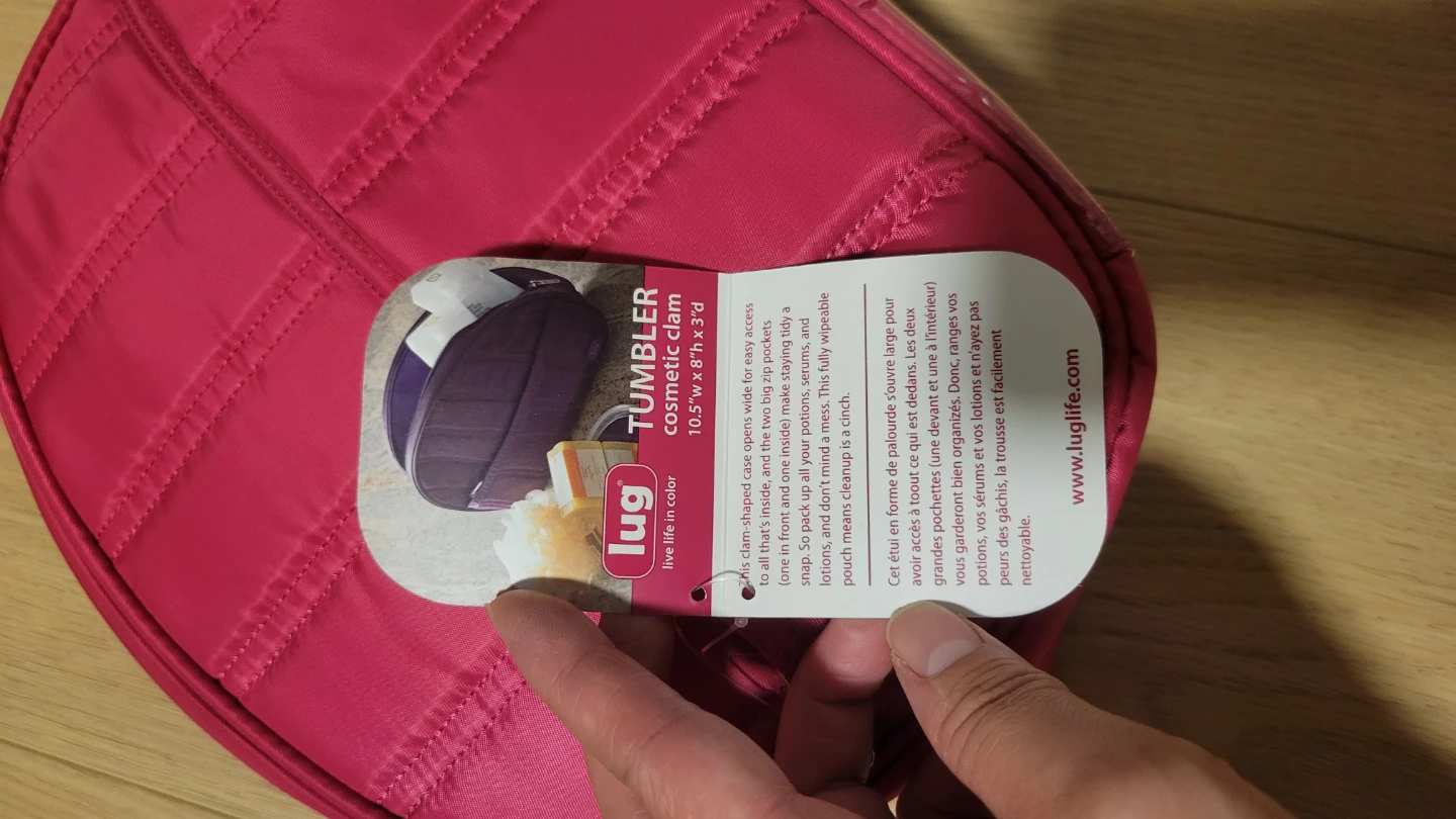 Lug Tumbler Cosmetic Bag - Pink - photo 5