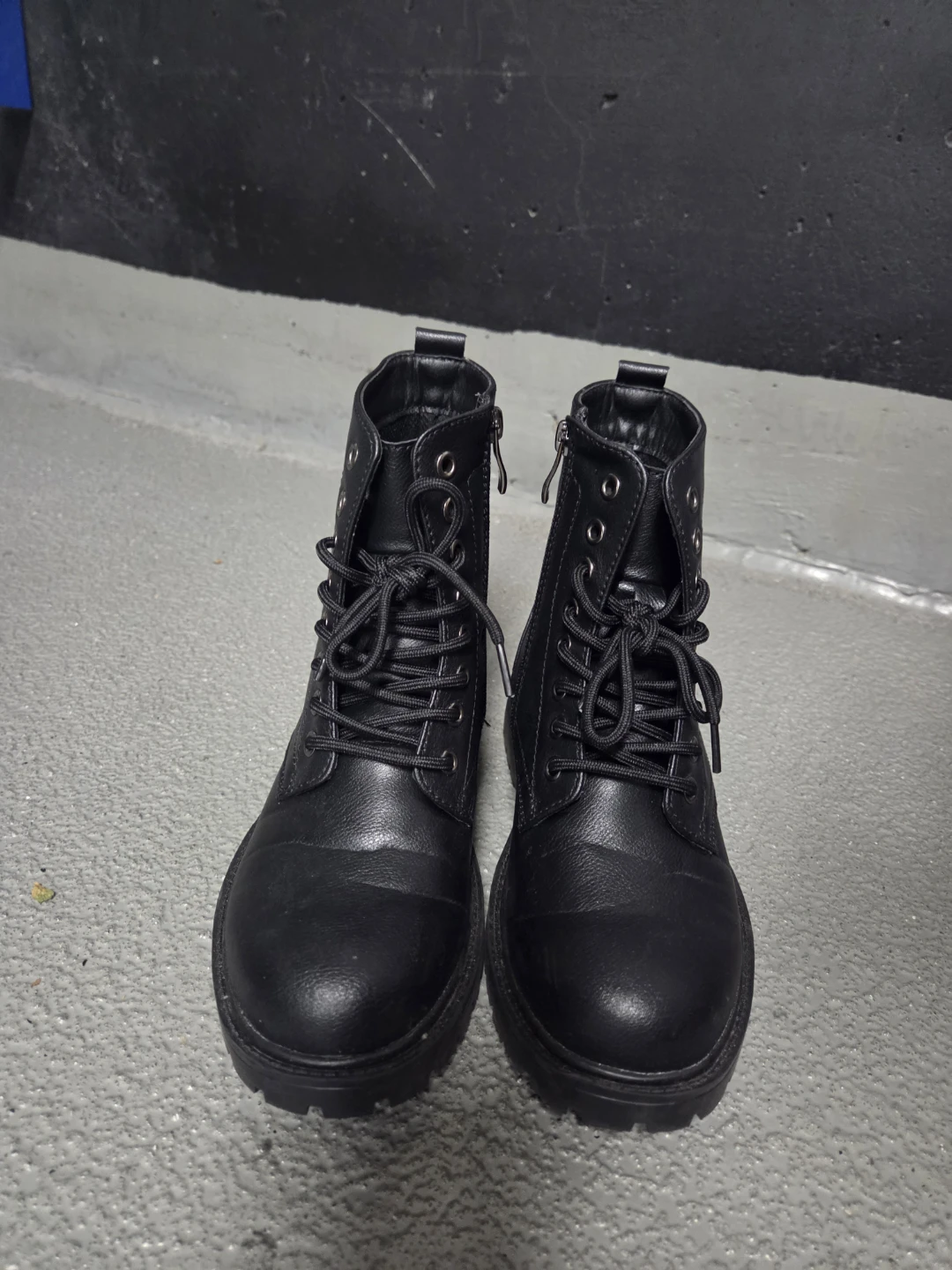Black Combat-Style Boots - photo 2
