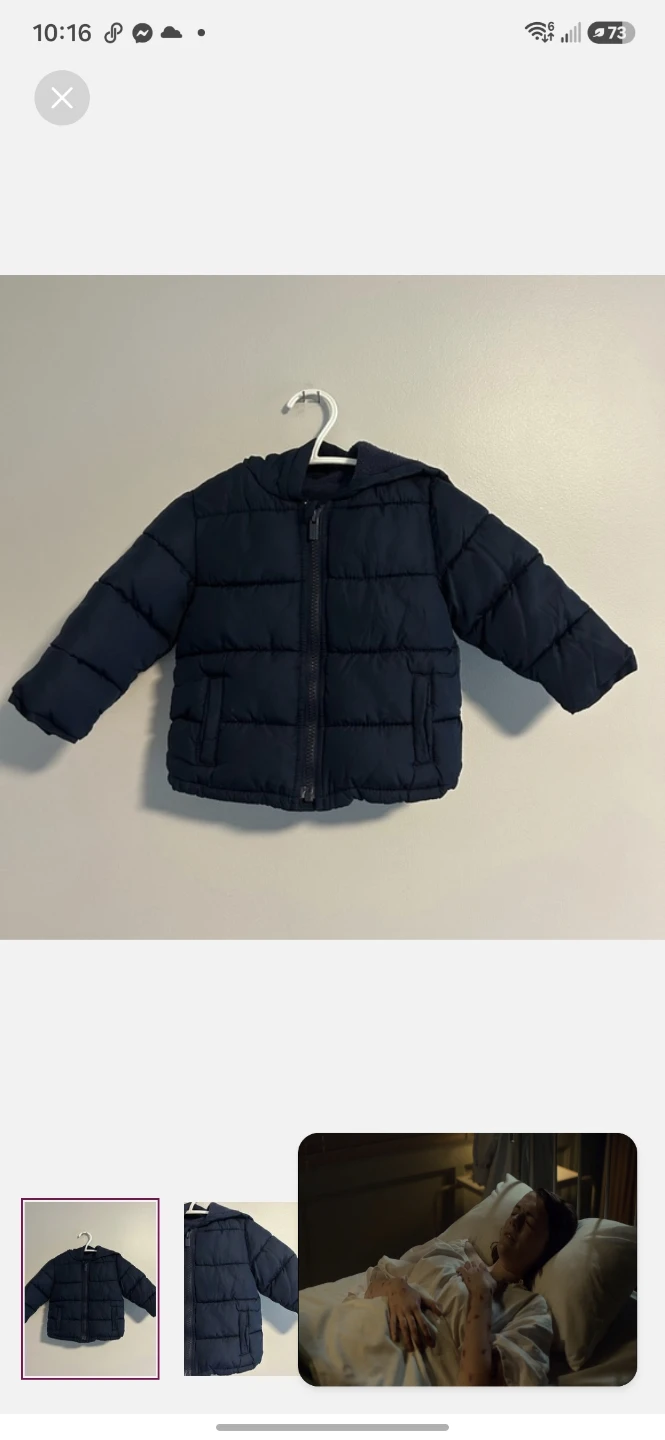 Old Navy Puffer Jacket - Navy Blue