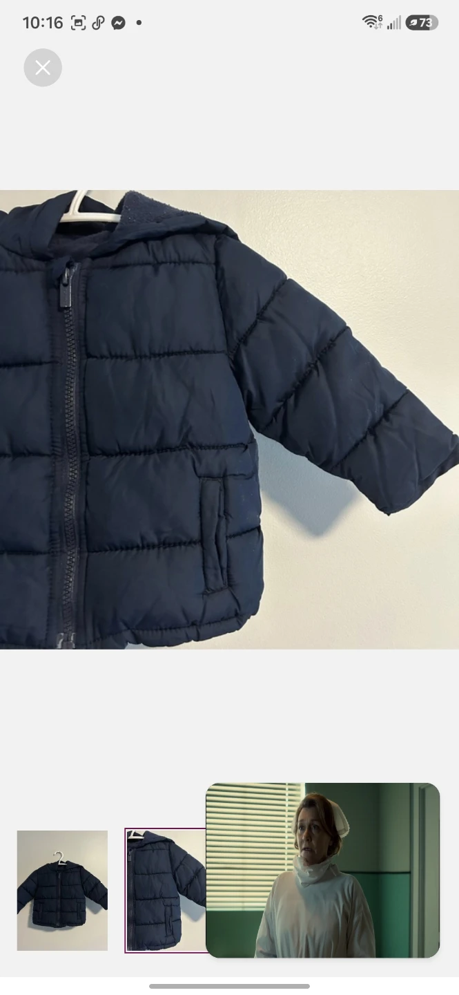 Old Navy Puffer Jacket - Navy Blue - photo 2