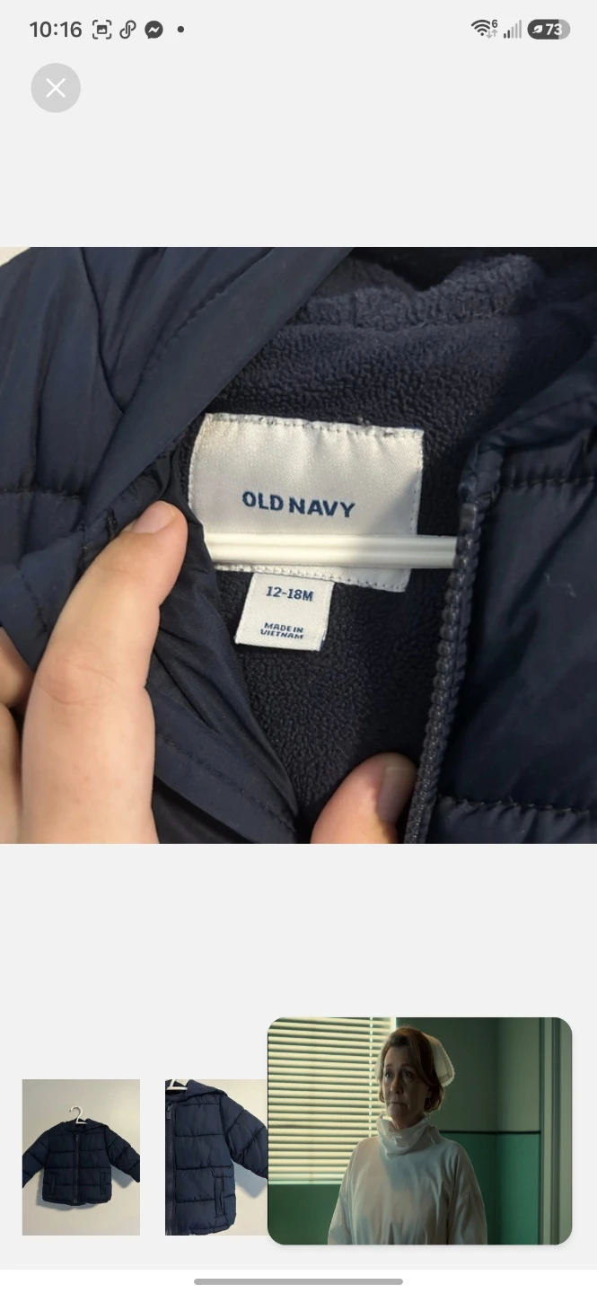 Old Navy Puffer Jacket - Navy Blue - photo 3