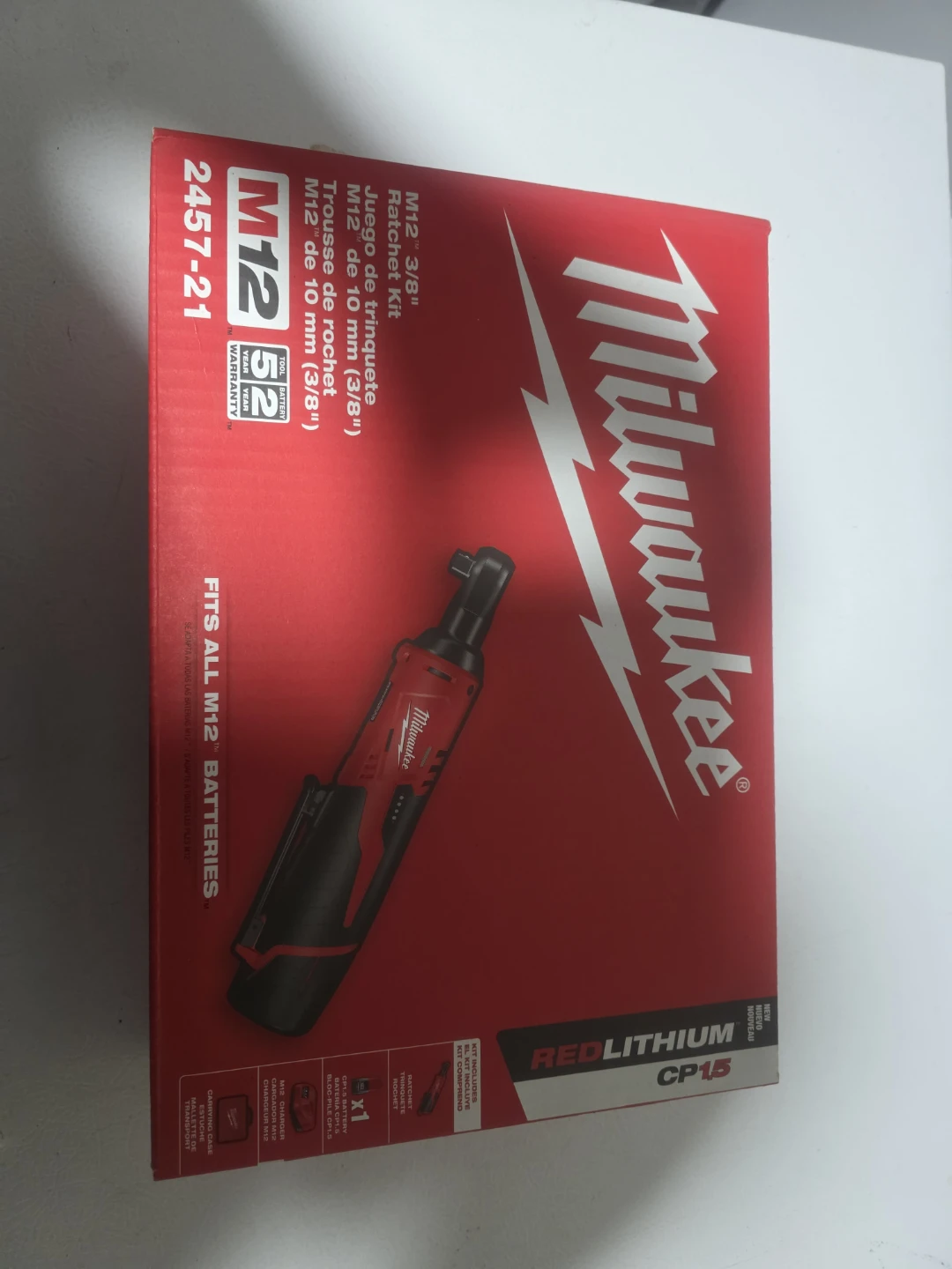 Ratchet Milwaukee M12 3/8" Ratchet Kit