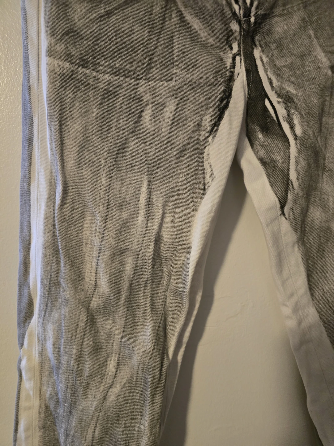 OkayThxBye trompe l'oeil denim print pants size 2 - photo 2