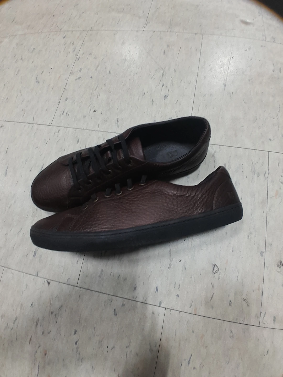 Original Bramfords Brown Leather Sneakers Men's Size 15 - photo 2