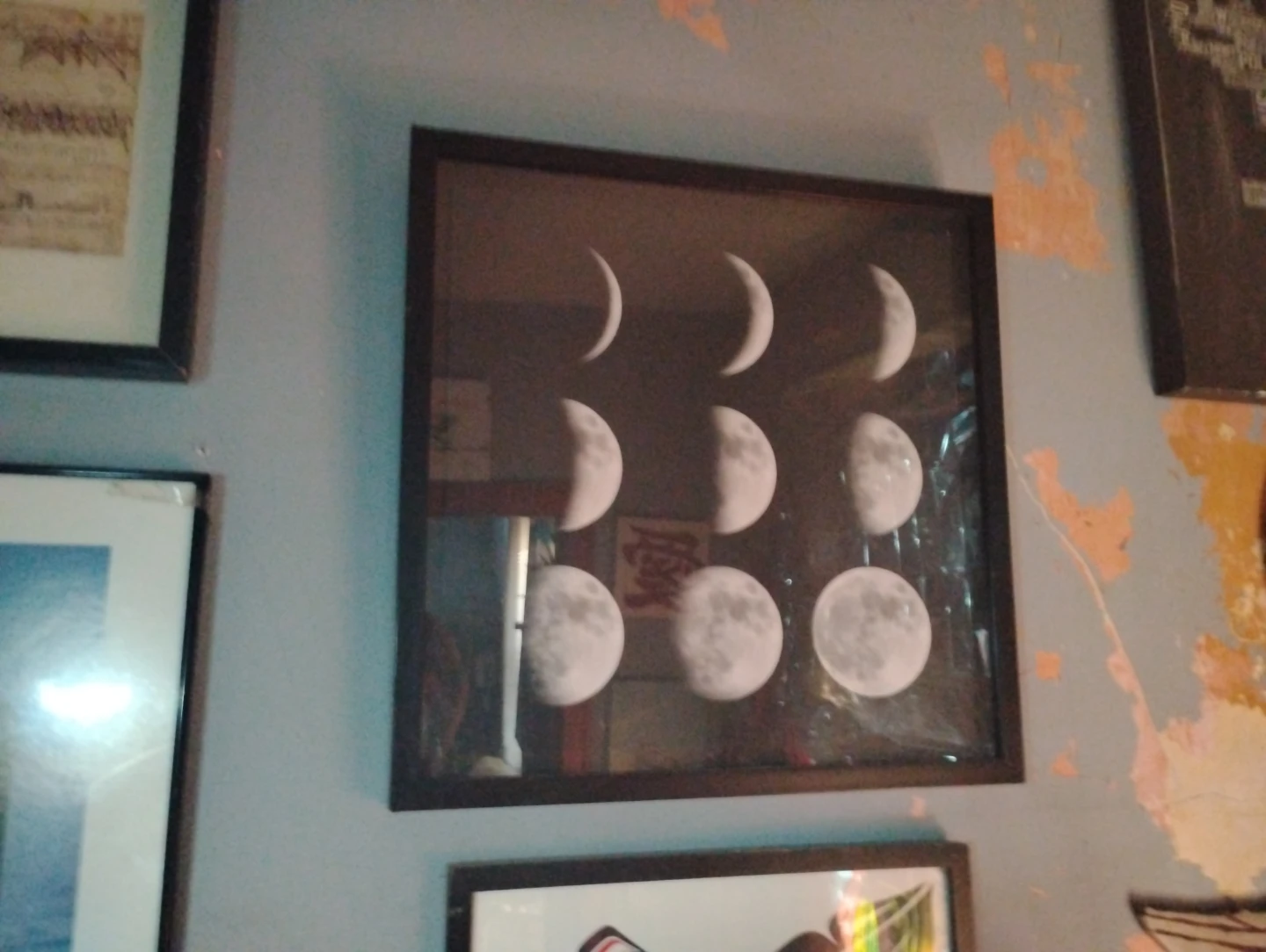 Framed Moon Phases Wall Art