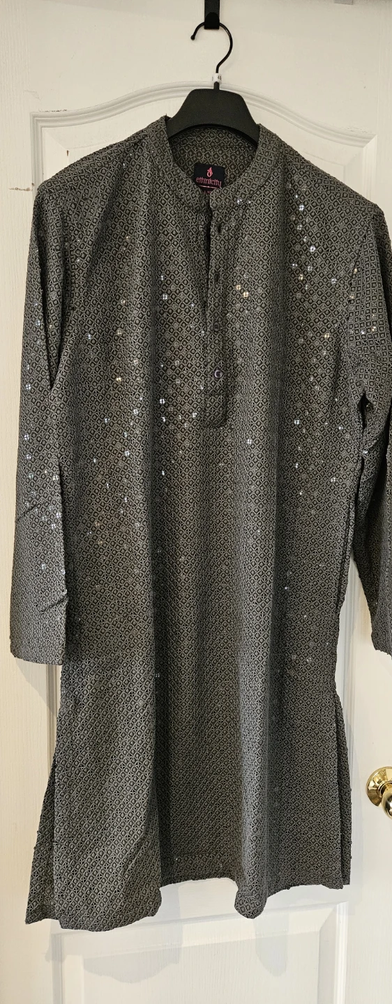 Grey Sequin Kurta size -42