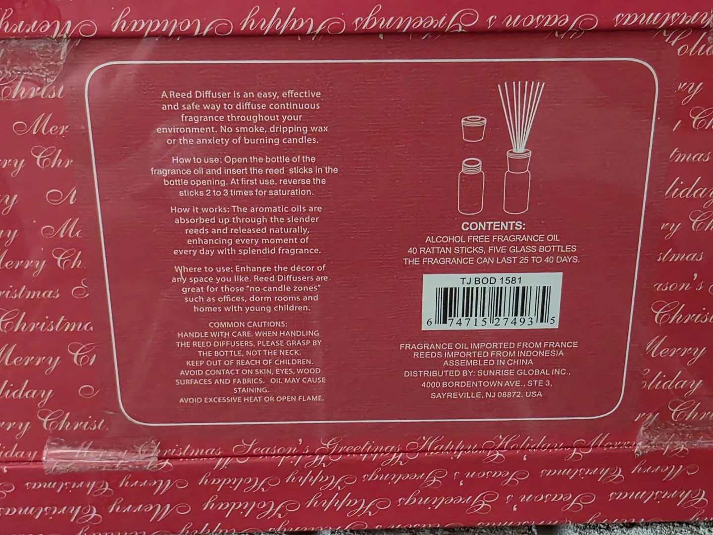 High Fragrance Glass Reed Diffusers Set - 5 Scents - Great Gift! - photo 2