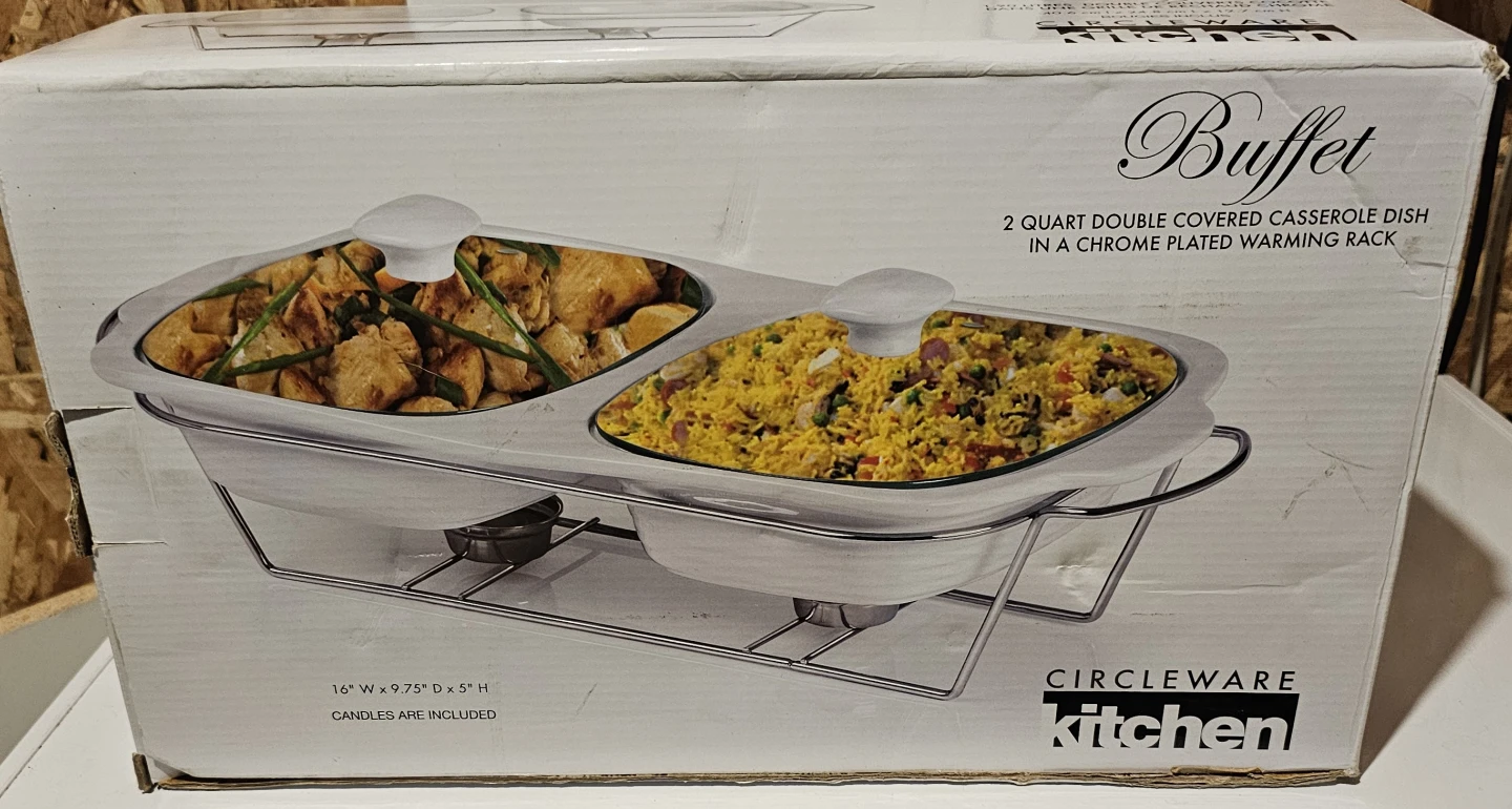 Circleware Kitchen Double Buffet Server - photo 2