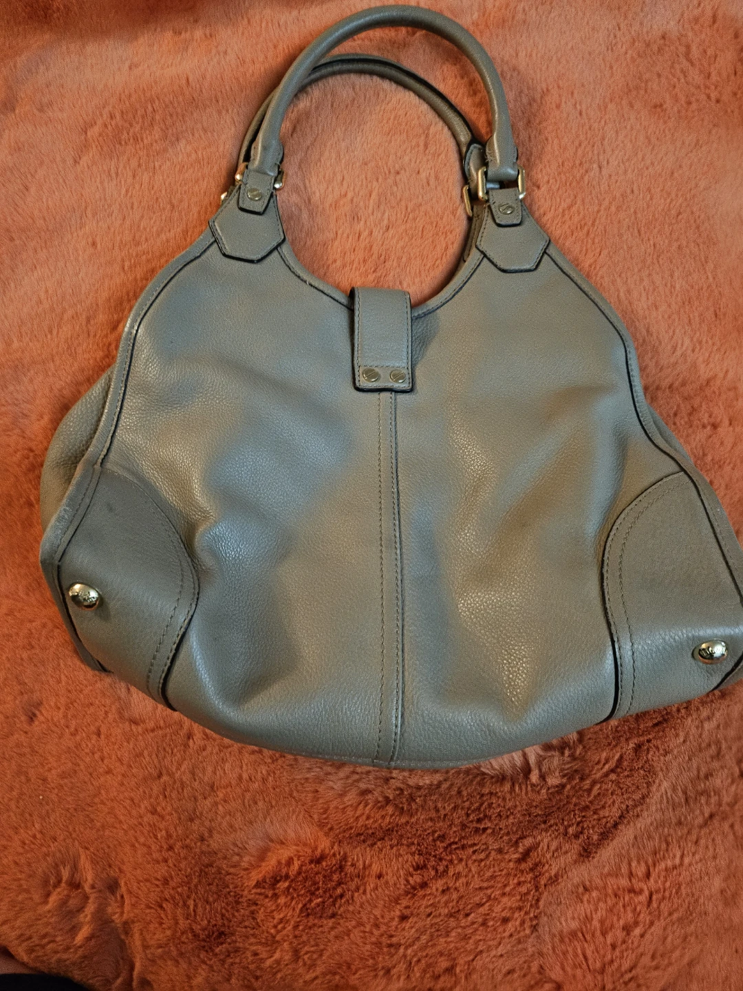 Michael Kors Grey Leather Hobo Handbag - photo 2