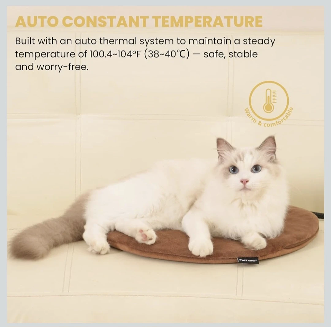 PetTemp Round Pet Heating Pad 16 Inch - photo 2
