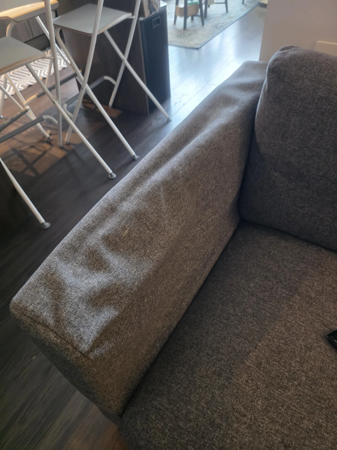 Grey sofa (LEFT ARMEST IS BROKEN) FREE - photo 3