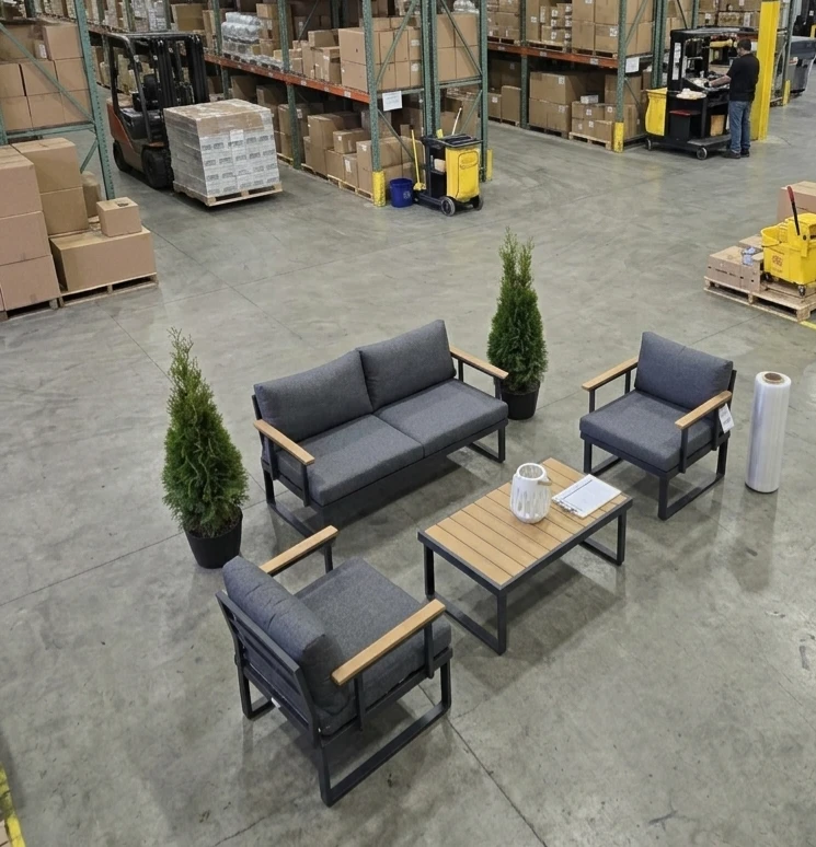 Aluminum Patio Furniture Set - Grey