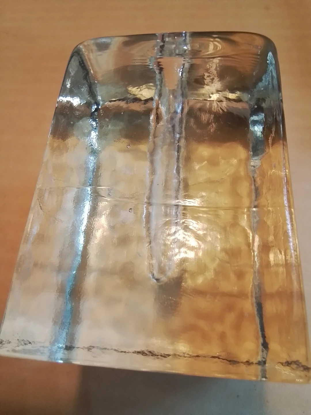 Rare Trio of Mid-Century Modern "Ice Block" Solifleur Art Glass - photo 5