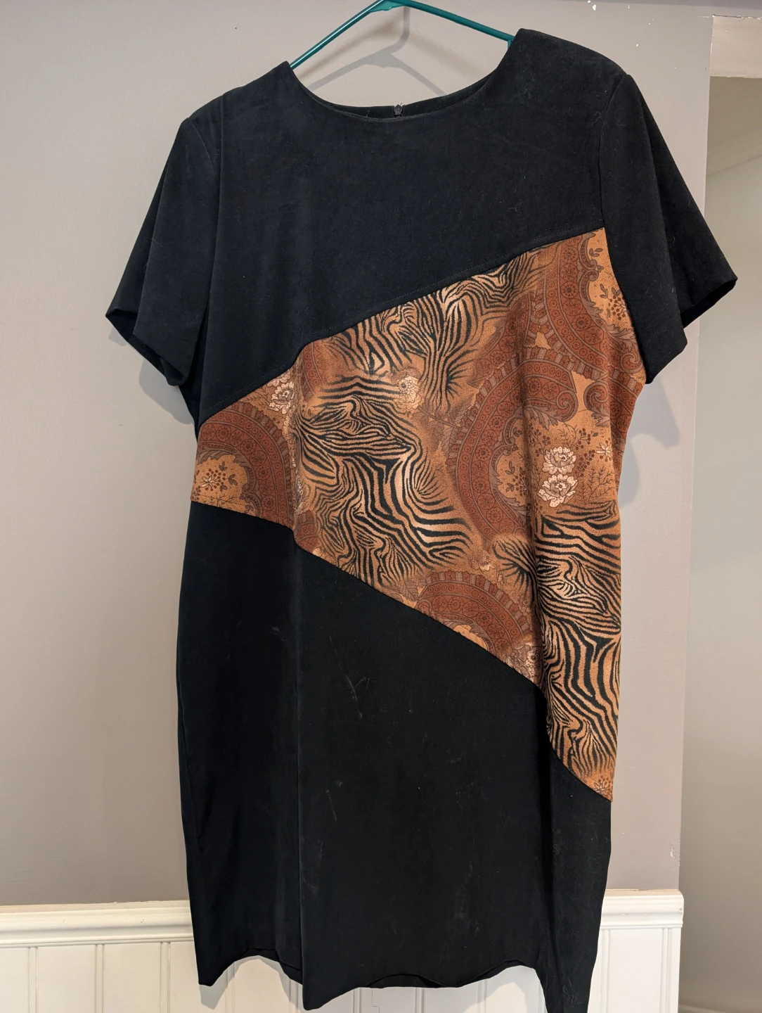 Jessica Black & Pattern Dress Size 14