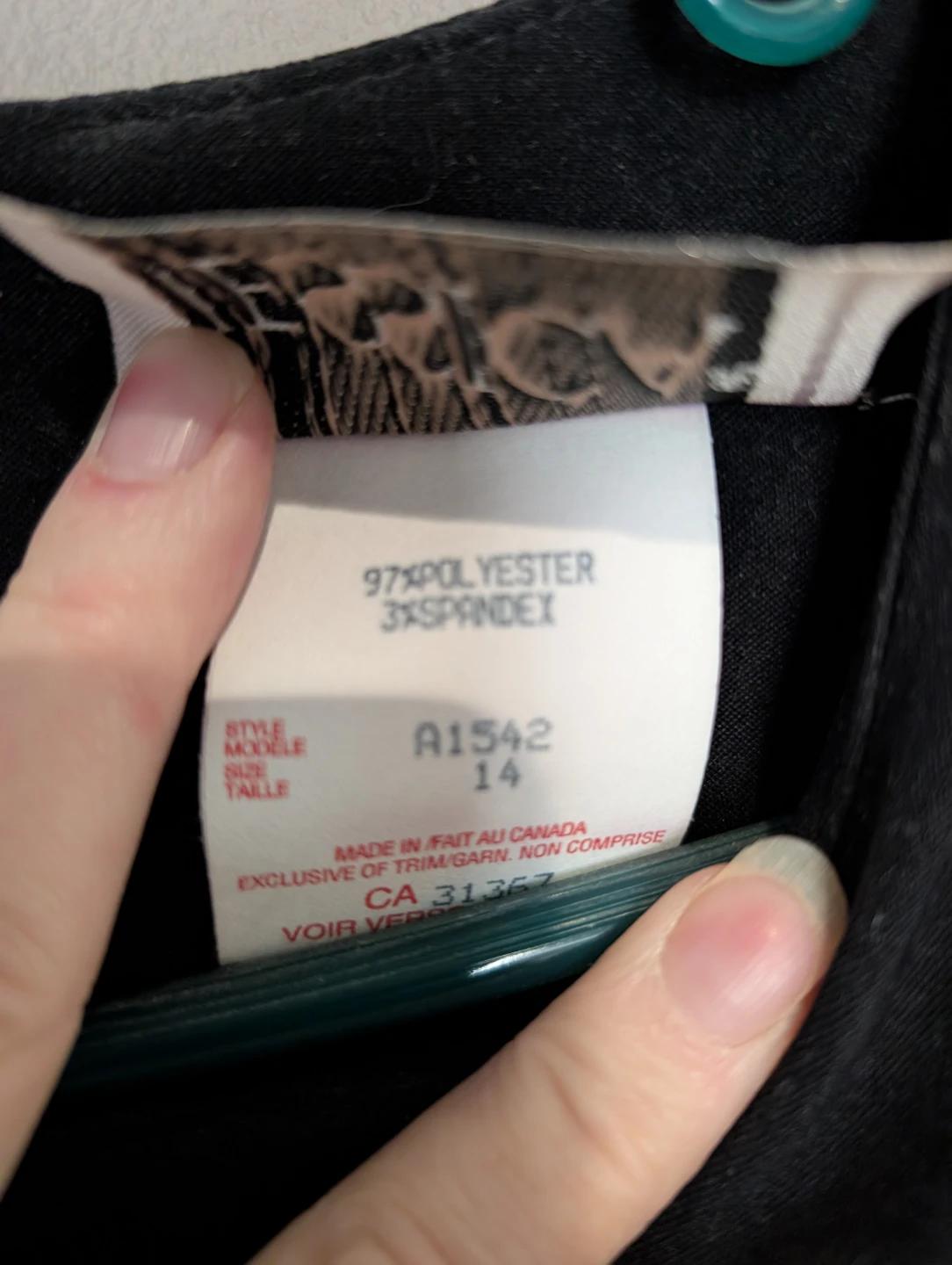 Jessica Black & Pattern Dress Size 14 - photo 4