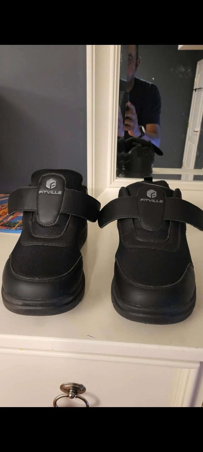 Fitville Black Shoes Men's Size 10 EEW
