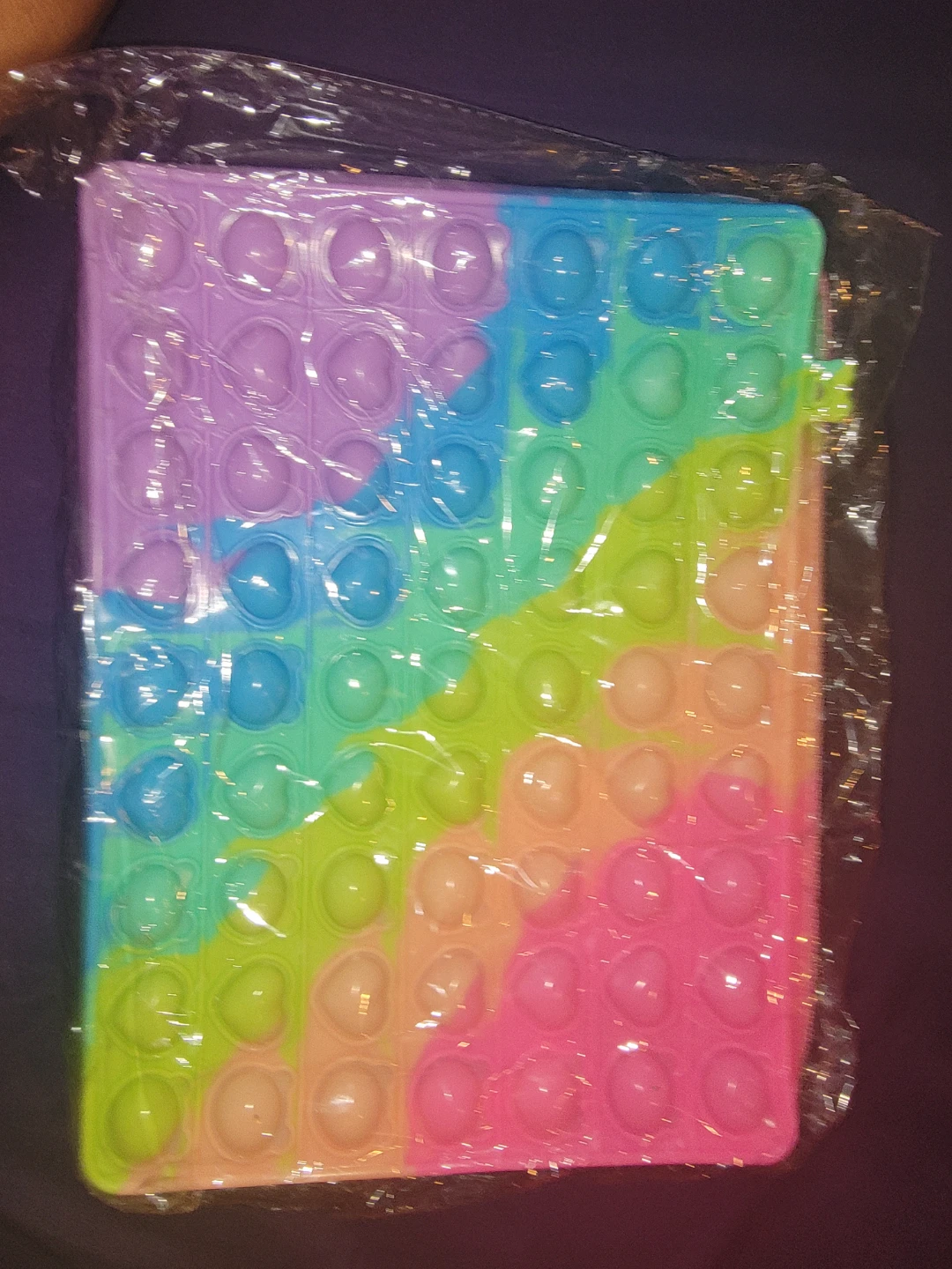 Large Rainbow Tie-Dye Pop It Fidget bag