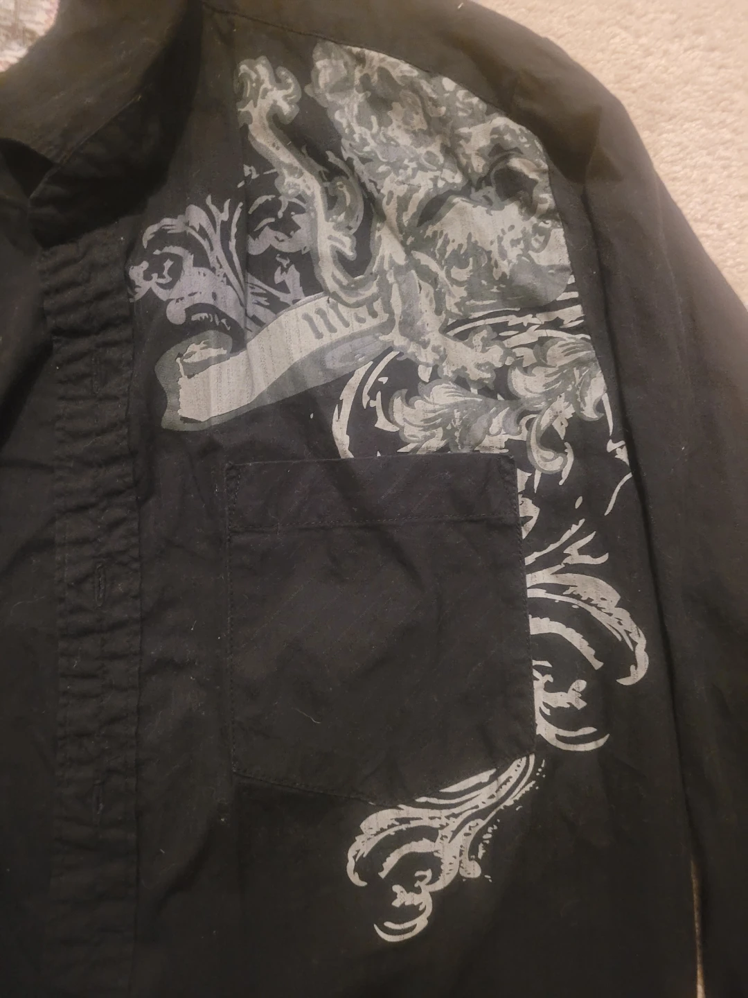 Urban Heritage Black Button-Up Shirt