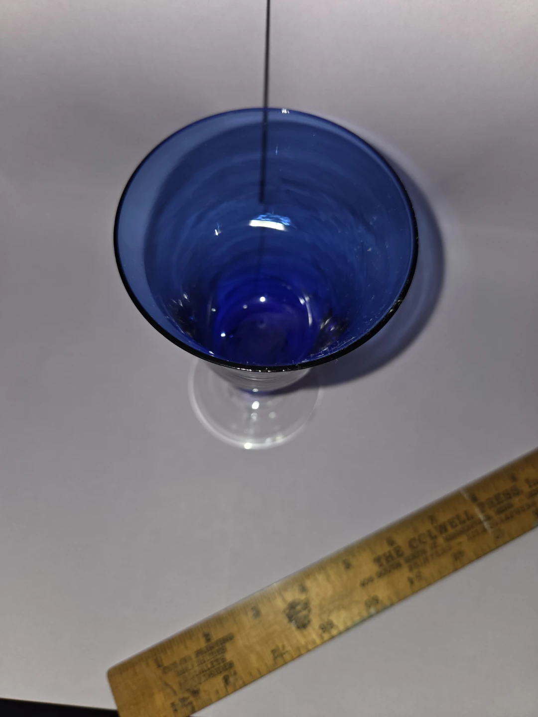Cobalt Blue Glass Goblet - photo 2