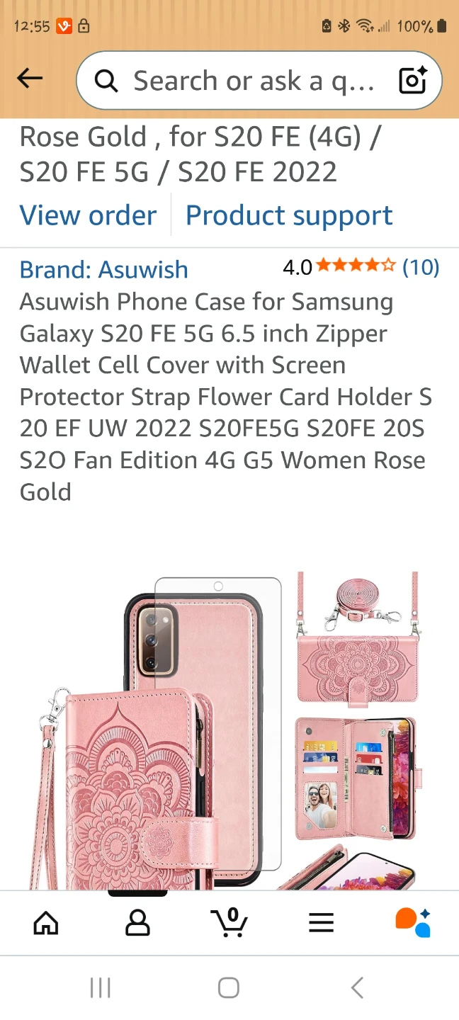 Samsung s20 fe phone case/wallet