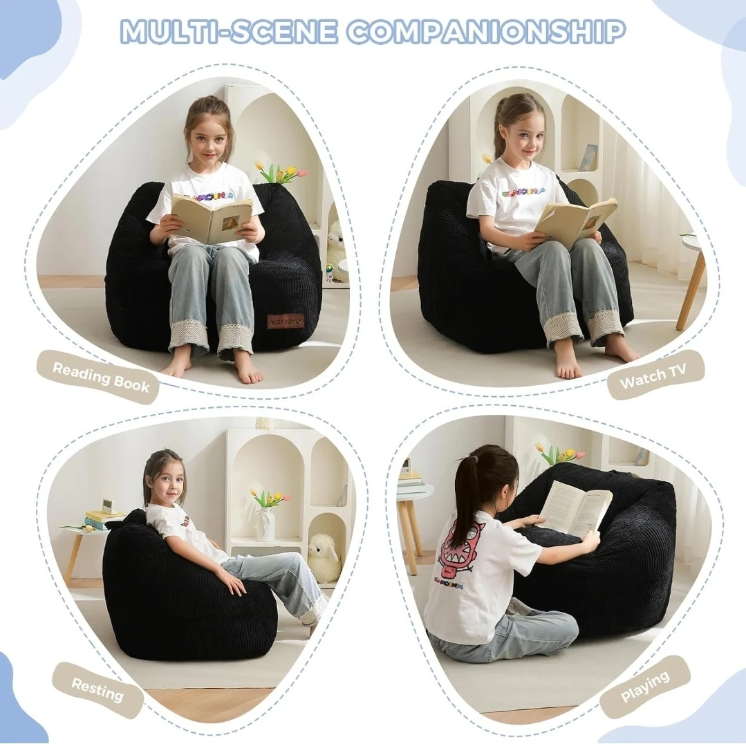 MAXYOYO Kids Bean Bag Chair, Bean Bag Couch with Handle - photo 4
