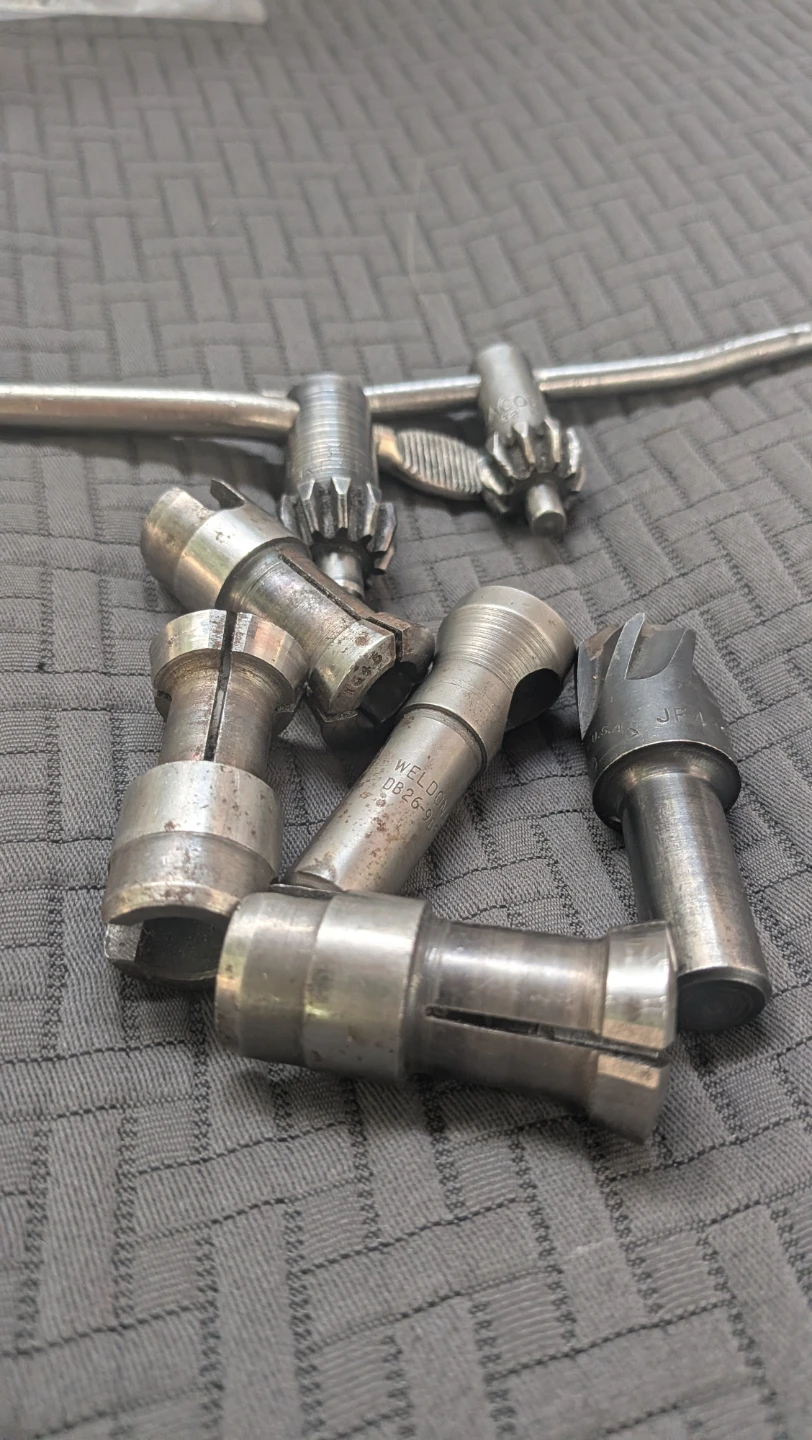 Jacobs Chuck Key & Collets Set drill bits - photo 3