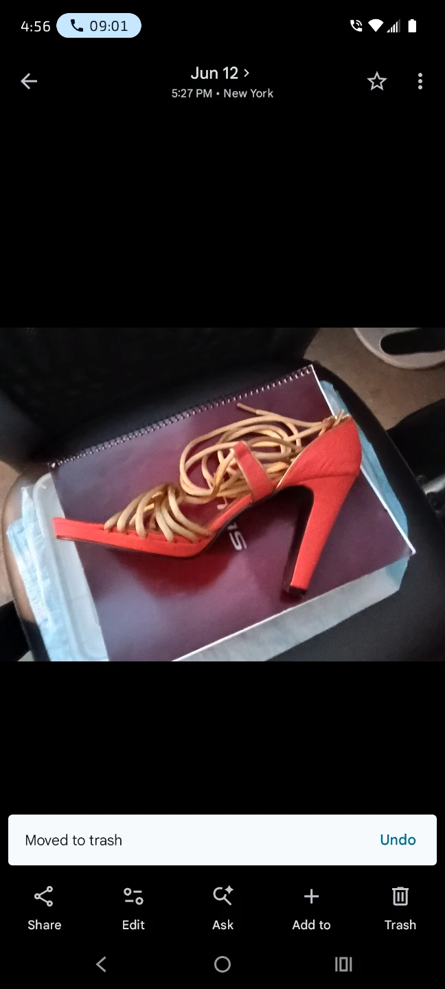 Tie up gold lace on leg Stiletos, brand new.