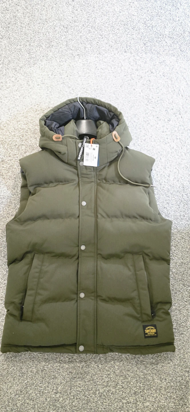 Superdry Puffer Vest Hooded Green - photo 2