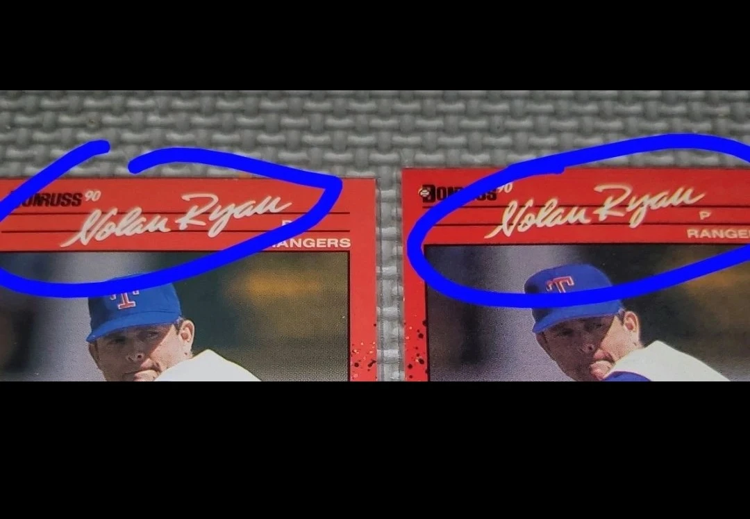 (Error Cards) 1990 Donruss Nolan Ryan Baseball - photo 4