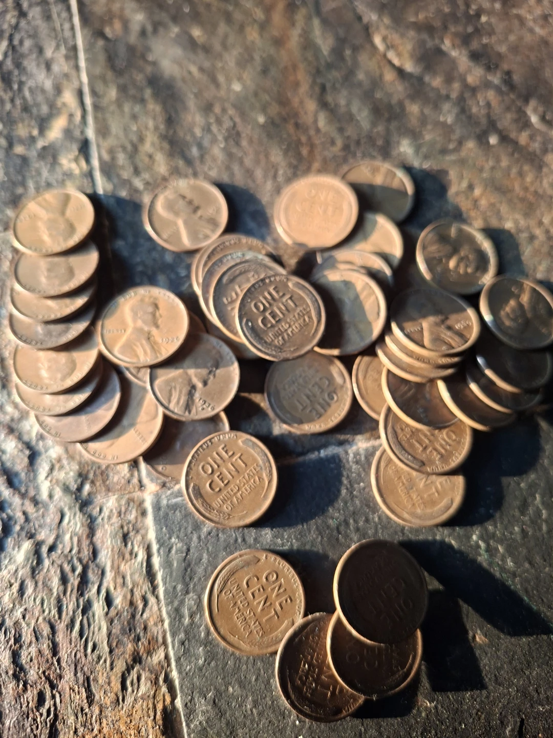 1920s & 1930s U.S. Wheat Pennies Coin Roll - photo 3