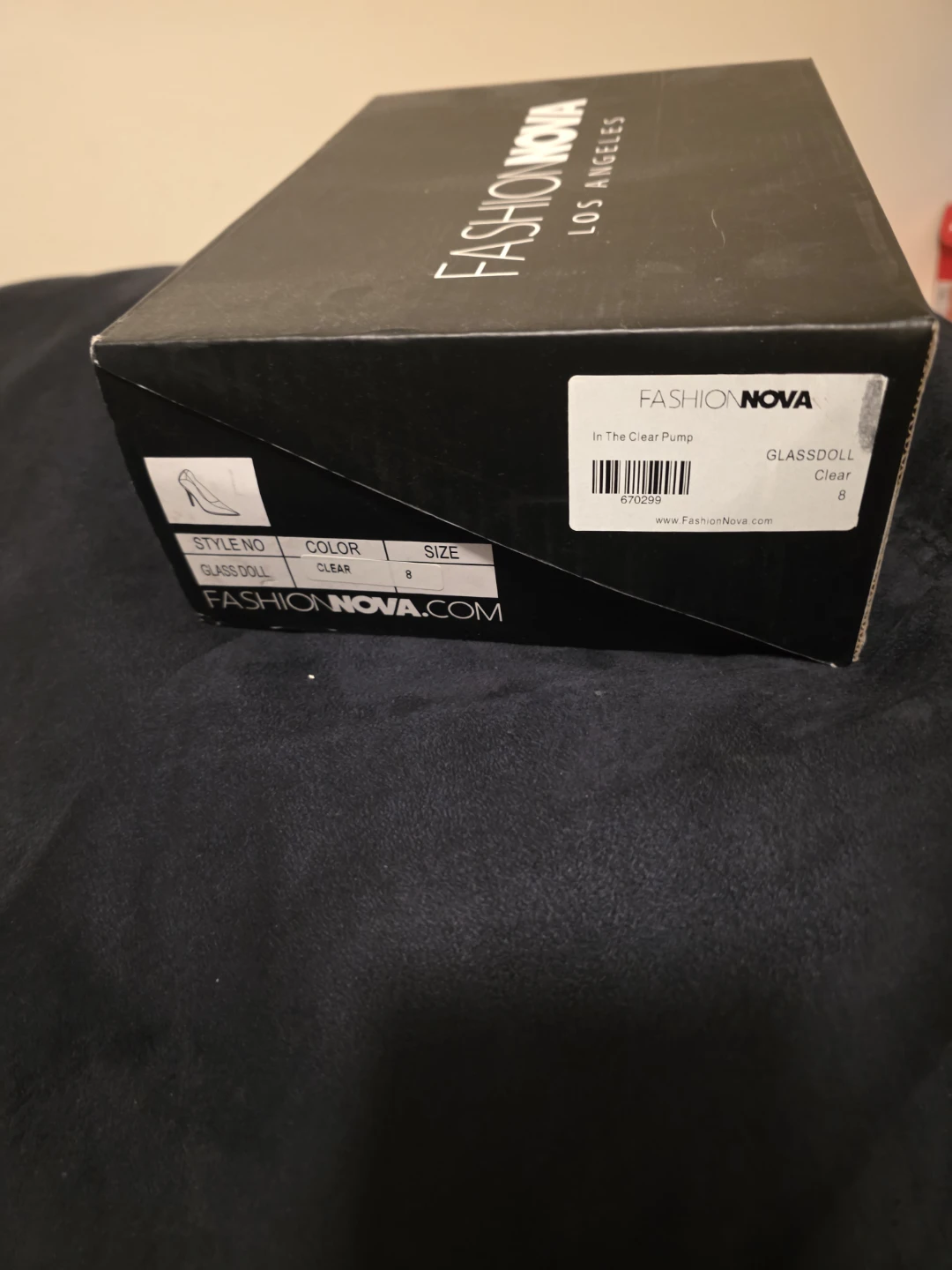 Fashion Nova Clear Pump Heels - Size 8 - photo 2