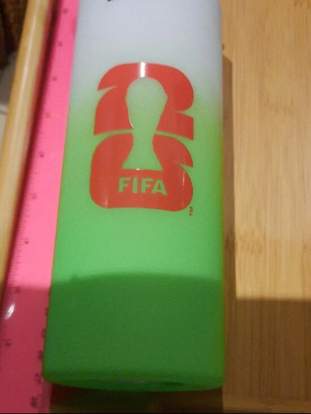 NWT FIFA Country Spirit ITA Water Bottle Green White - photo 2