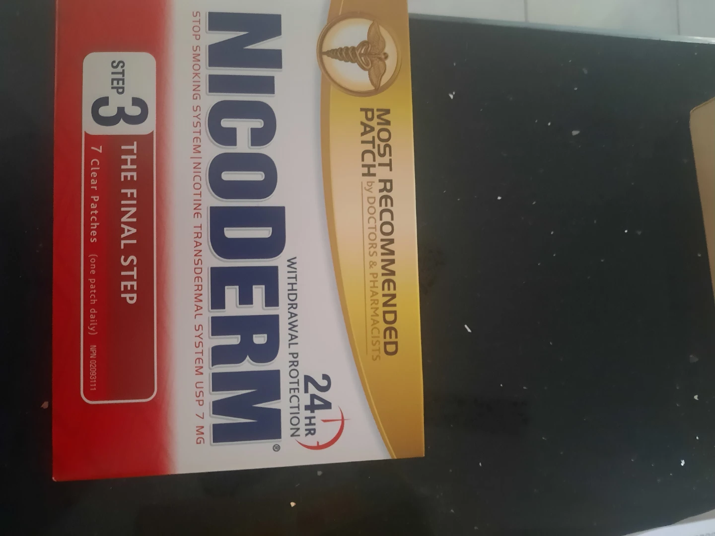 Nicoderm patches stages 1 to 3