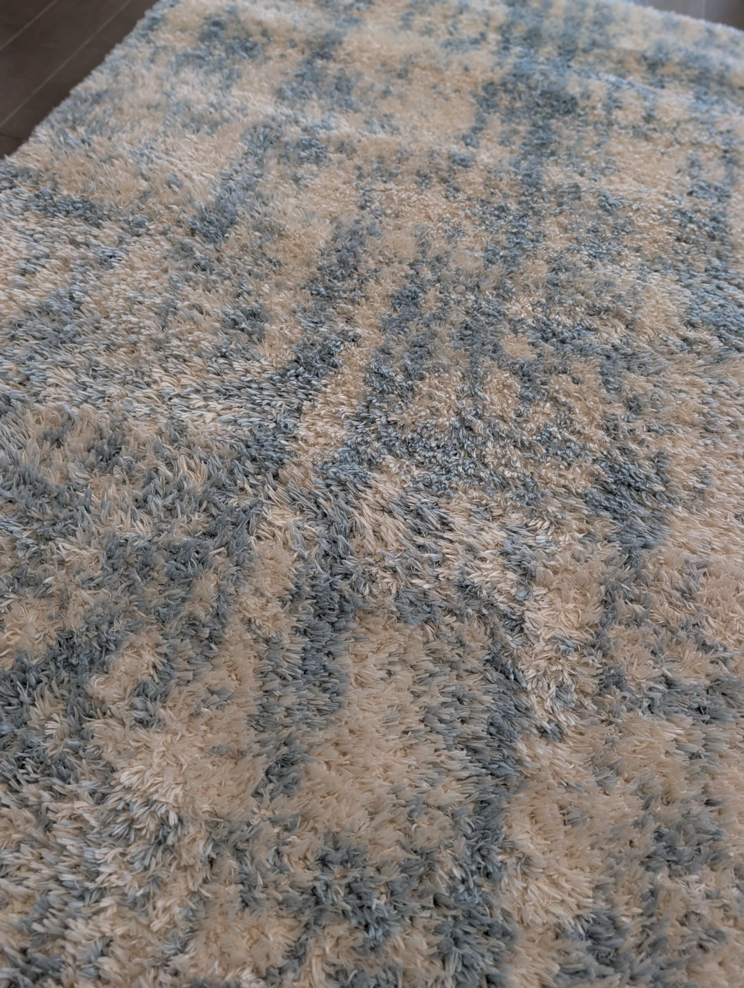 Shag Area Rug - Cream & Blue - photo 4