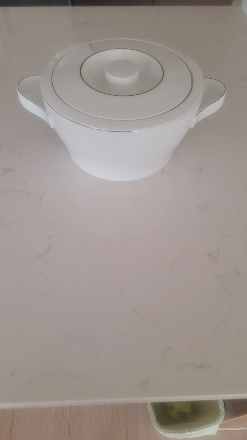 White Serving Dish with Lid