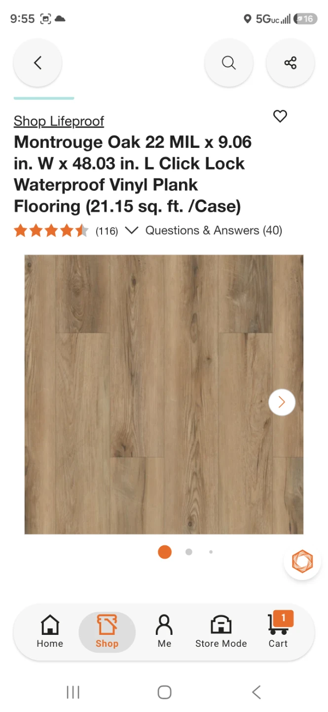 Lifeproof Montrouge Oak Vinyl Plank Flooring