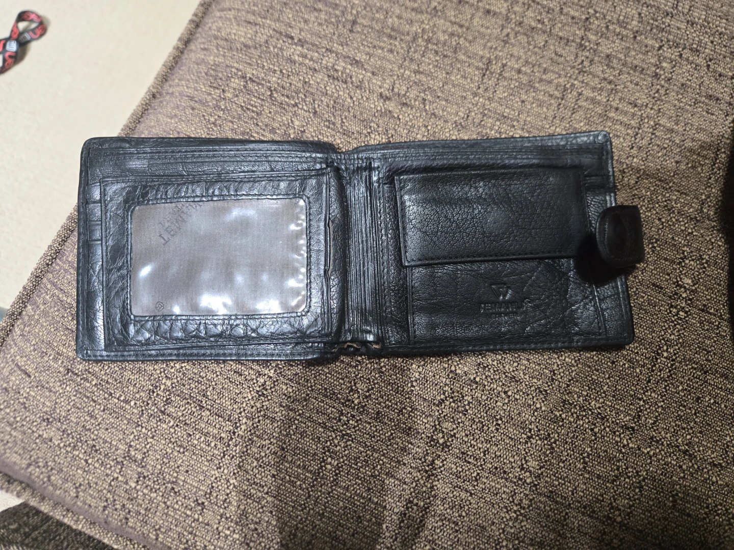 Black Leather Bifold Wallet - photo 3