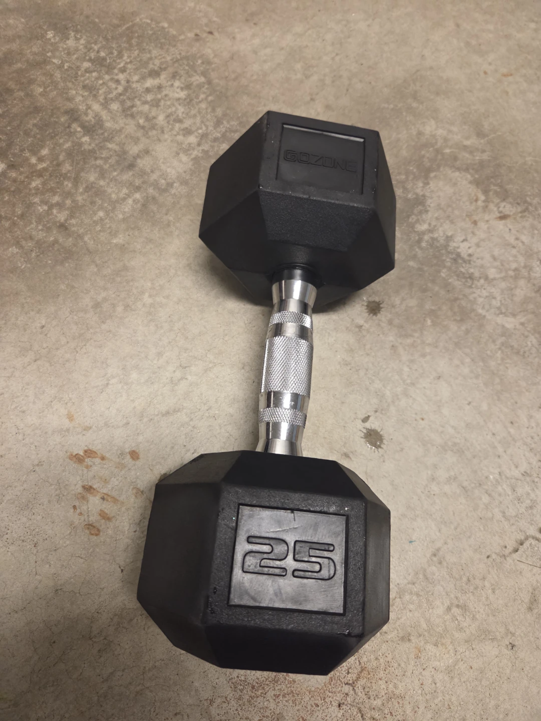GoZone 25 lb Hex Dumbbell
