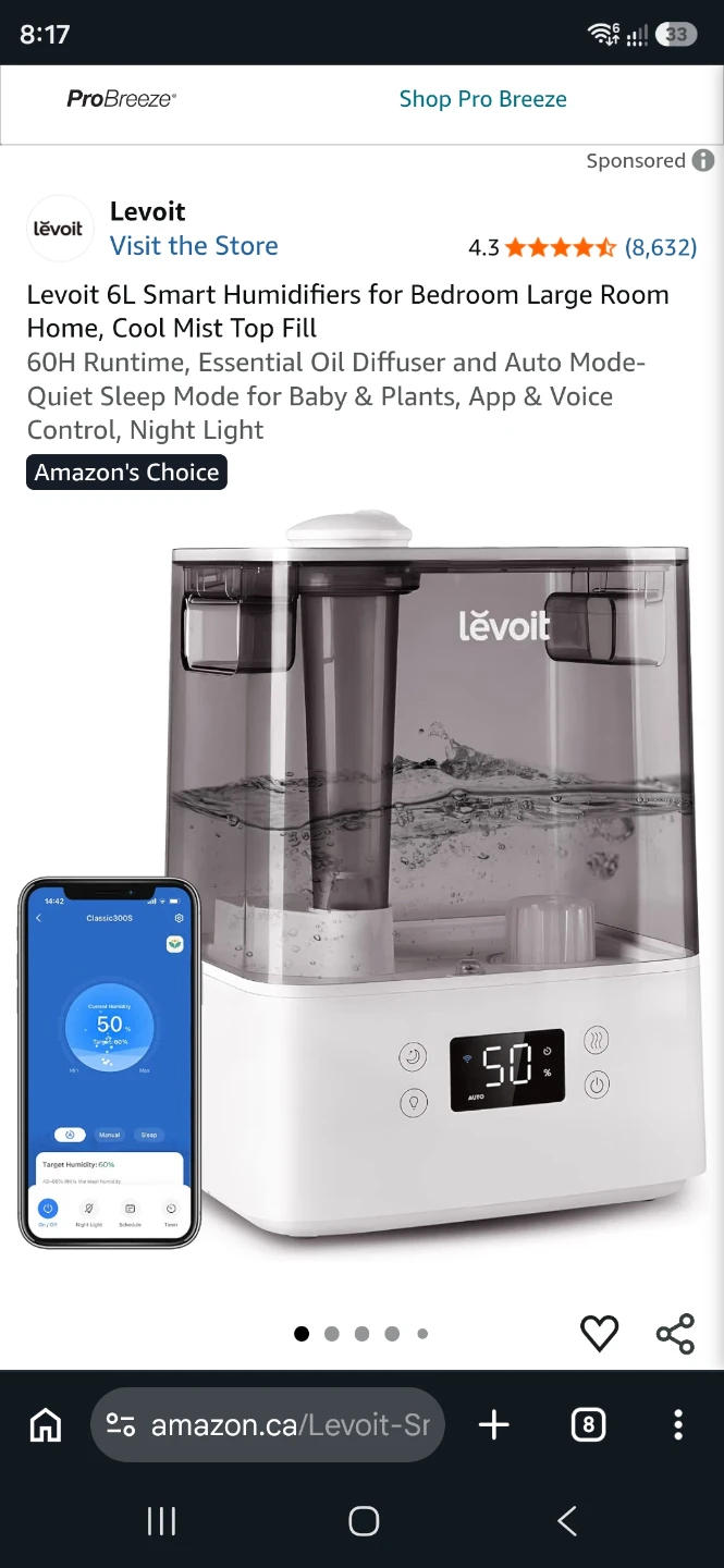 Levoit 6L Smart Humidifier @ 600 fleet street
