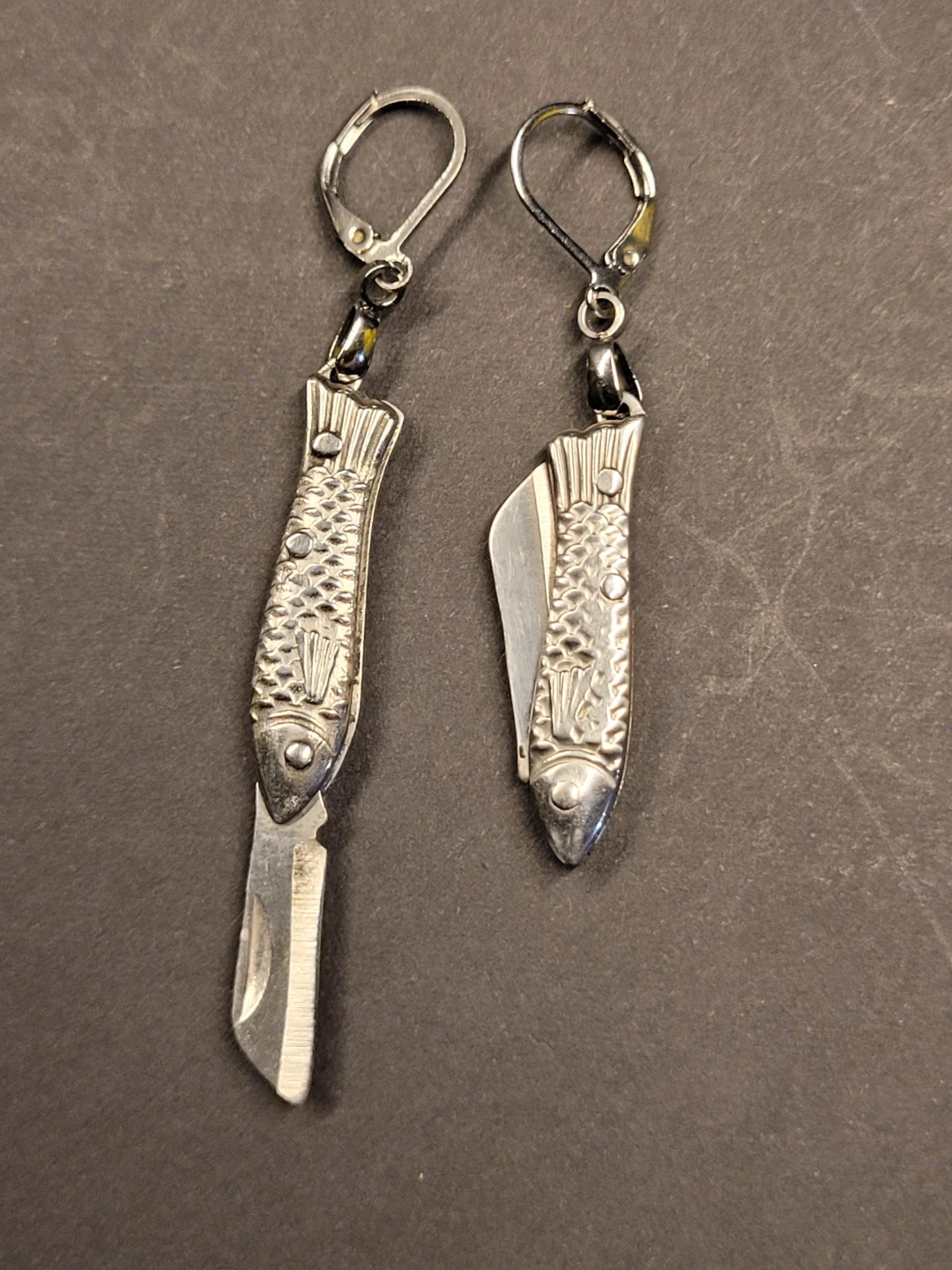 Miniature Folding Knife Earrings - 5 Different Models Available - photo 3