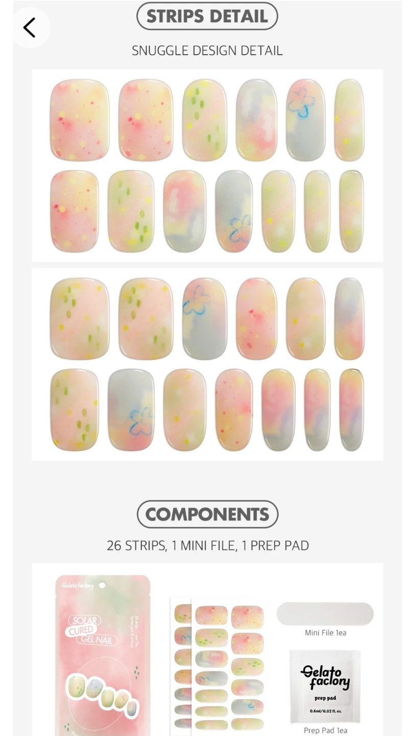 brand new solar gel nail strips - Gelato Factory