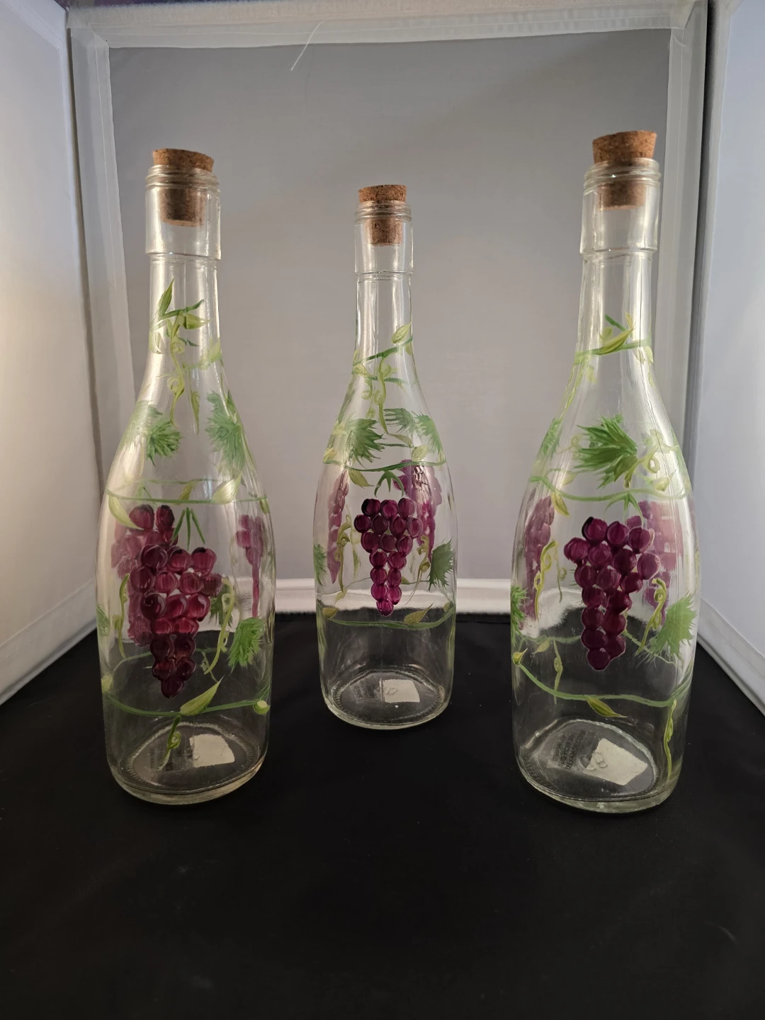 Set of 3 Grape Collection Vintage Bottles - photo 2