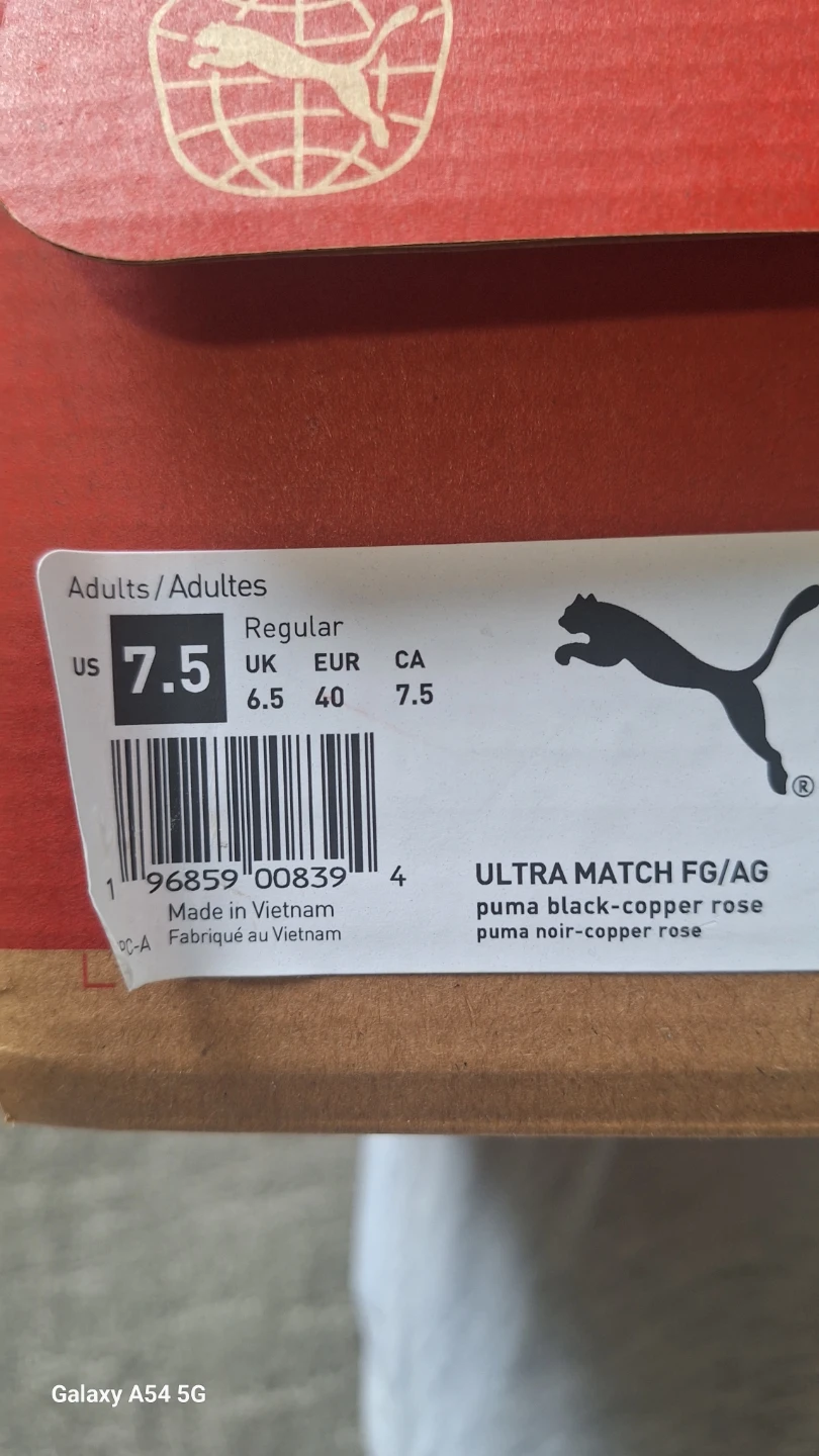 Puma Ultra Match FG/AG Football Cleats Black/Copper Rose - photo 3