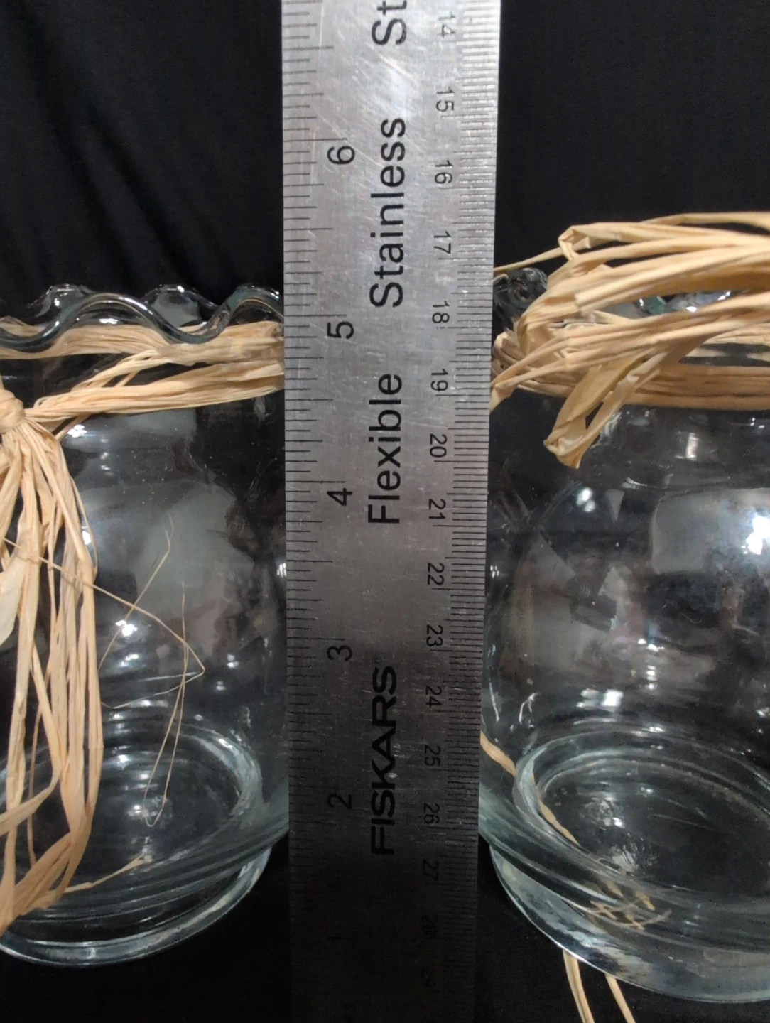 Set of 7 Clear Glass Vases - photo 5