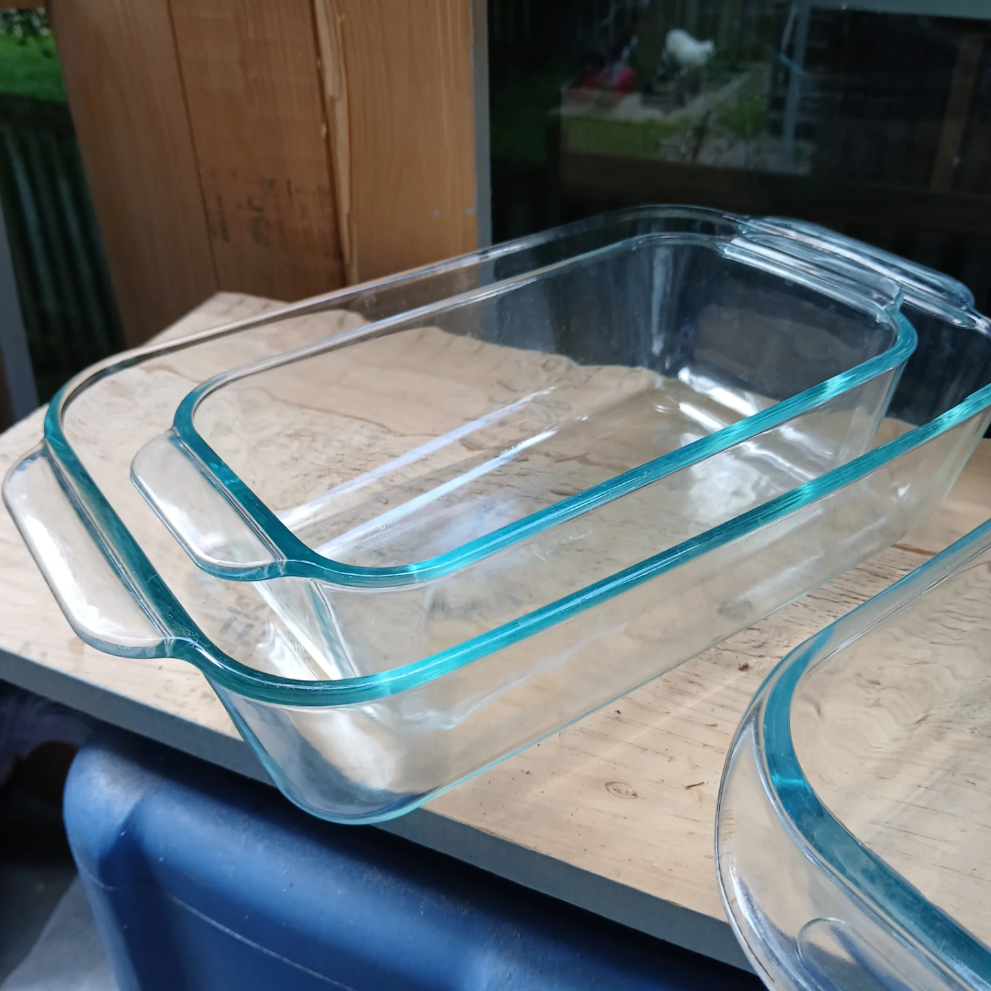 Pyrex Glass Baking Dishes - Set of 3 - photo 2