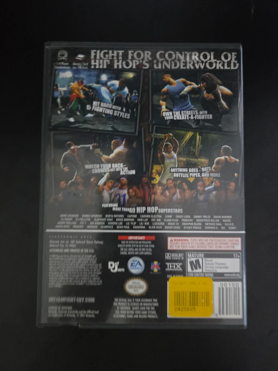 Def Jam Fight for NY Video Game for Nintendo GameCube - photo 3