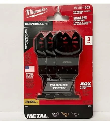 Milwaukee Carbide Teeth Blades 3 pk.