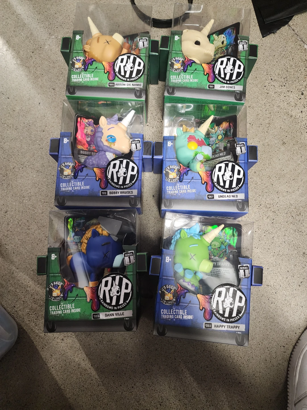 Rainbows in Pieces RIP Series 1 Collectible Figures Set of 6